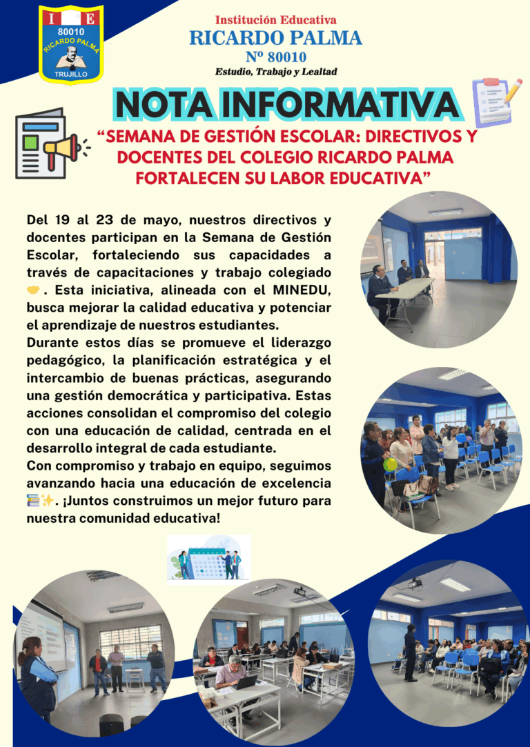 NOTA DE SEMANA DE GESTIÓN